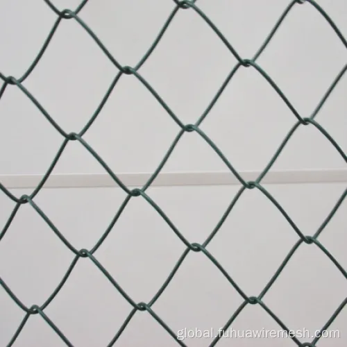 Basketball Field Wire Mesh Chain Link Fence PVC Coated Security Chain Link Fence Supplier